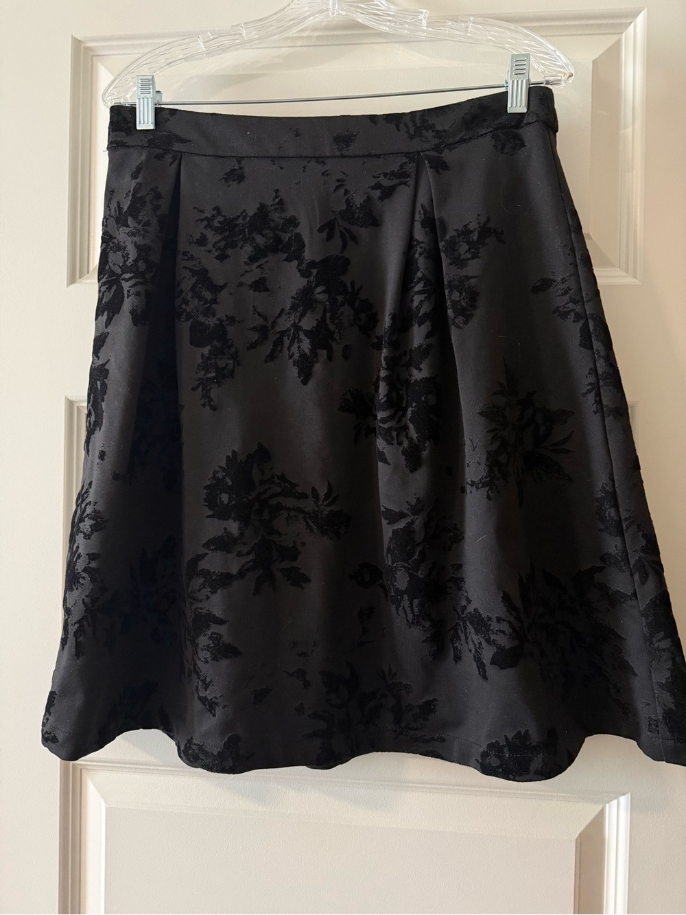 Black Floral Skirt